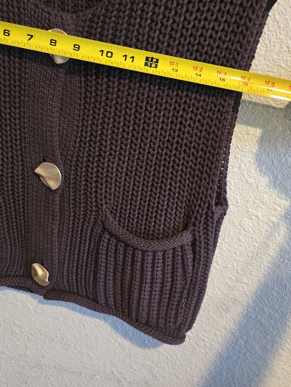 House of Harlow 1960 Knit Vest Brown XS - Picture 6 of 10
